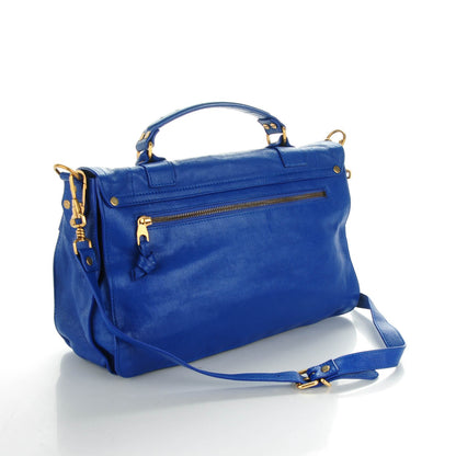 Proenza Schouler Lambskin Medium PS1 Satchel Peacock 3 of 8