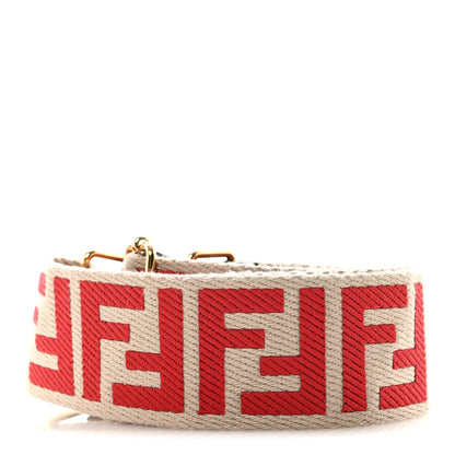 Fendi Ribbon Vitello Seta FF 1974 Adjustable Strap You Rosso 2 of 5