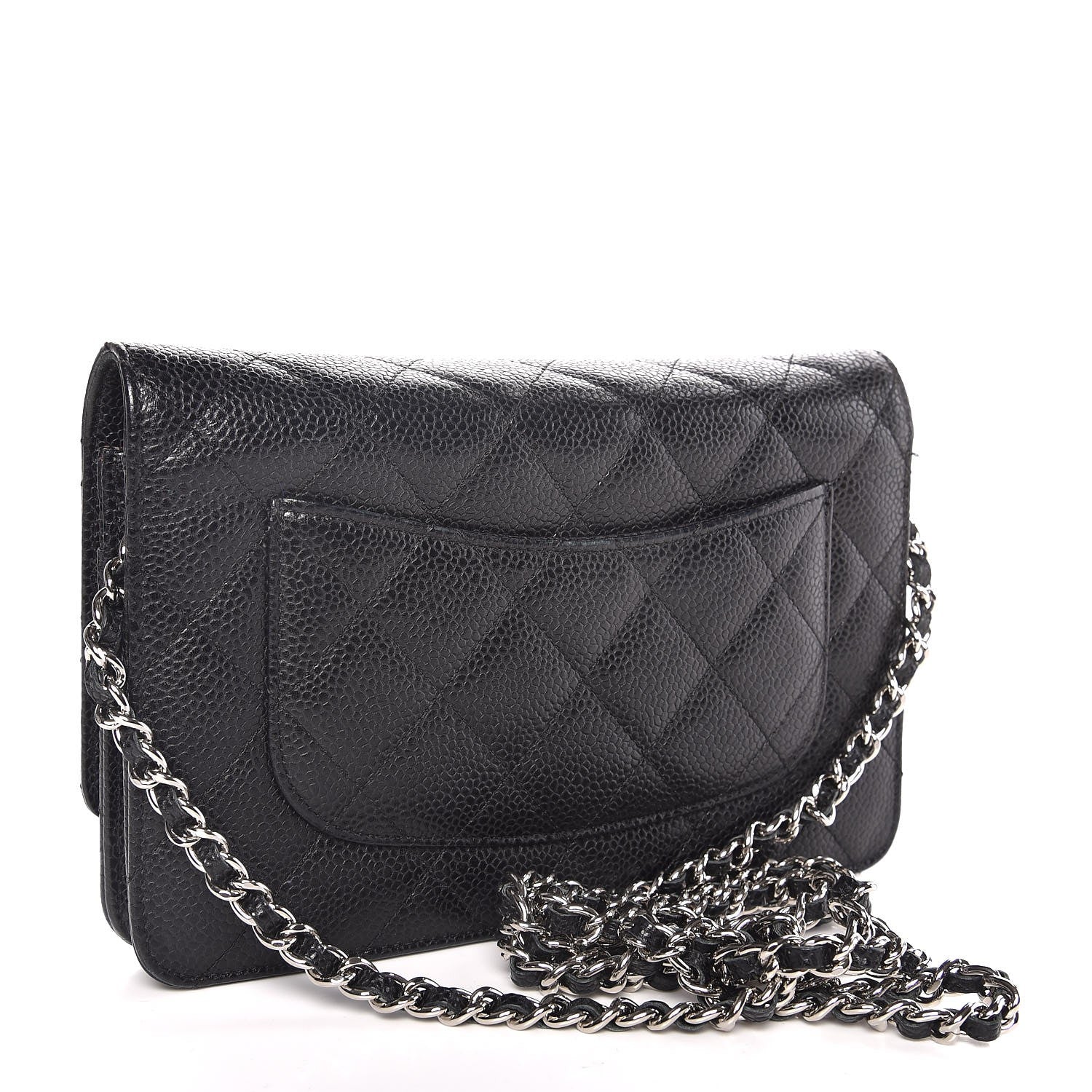 Chanel Caviar Quilted Wallet On Chain WOC Black 3 of 11