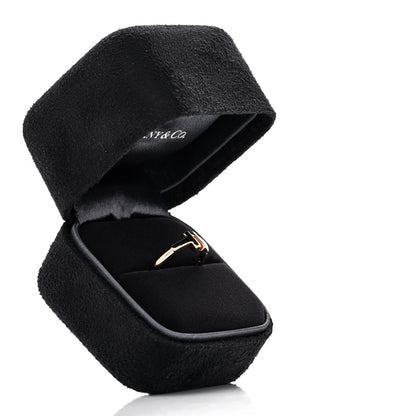 Tiffany 18K Rose Gold T Wire Ring 48 4.5 5 of 5