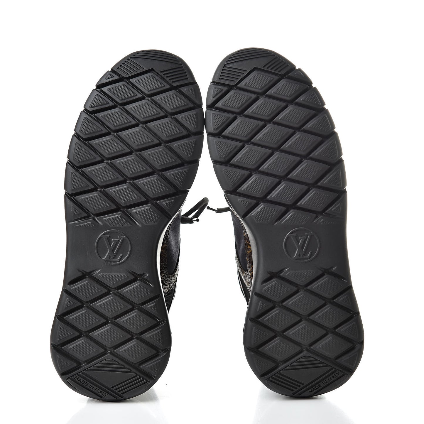 Technical Nylon Monogram Rubber Aftergame Sneakers 38 Black