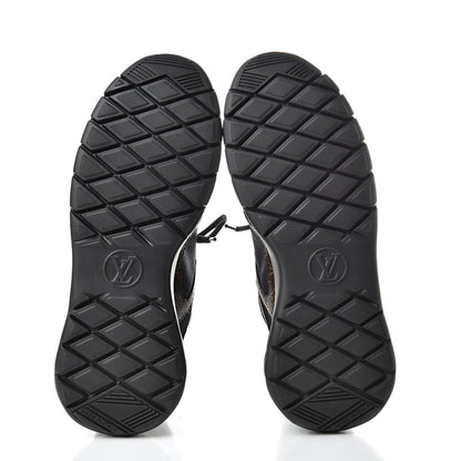 Louis Vuitton Technical Nylon Monogram Rubber Aftergame Sneakers 38 Black 5 of 9
