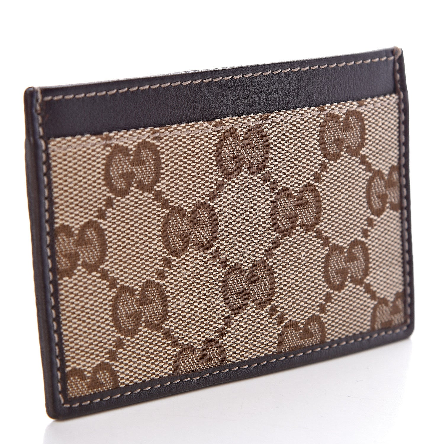 Gucci GG Monogram Card Holder Dark Brown 3 of 6