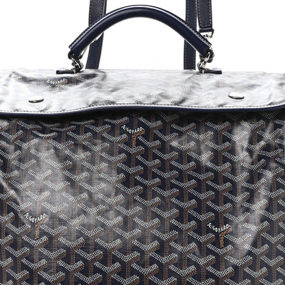 Goyard Goyardine Saint Leger Soft Briefcase Backpack Navy 8 of 10