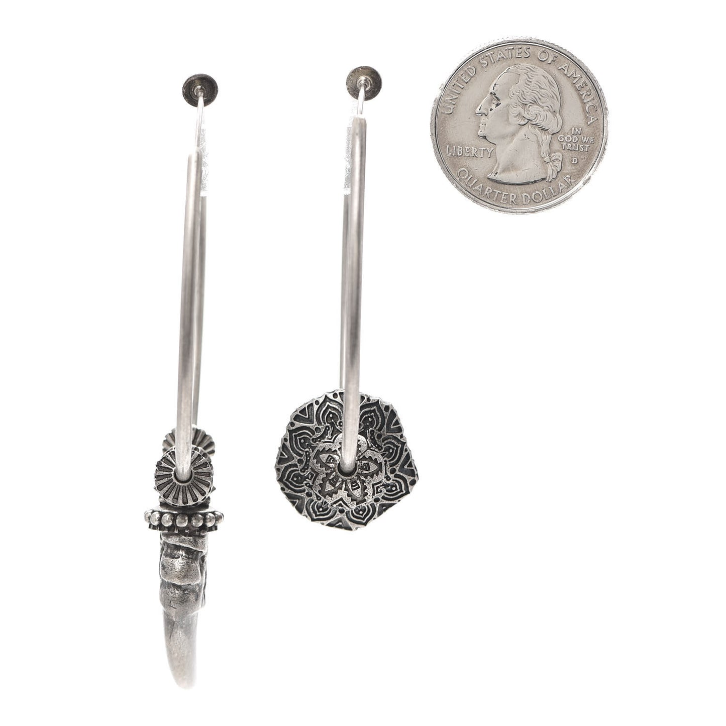 Sterling Silver Anger Forest Mismatched Hoop Earrings