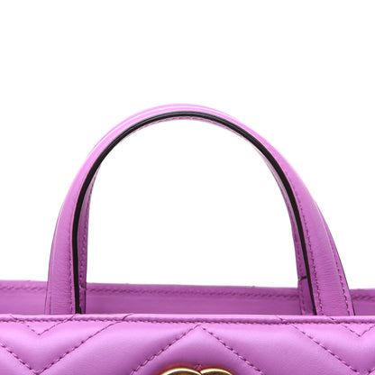 Gucci Calfskin Matelasse Small GG Marmont Tote Candy Mousse 15 of 15