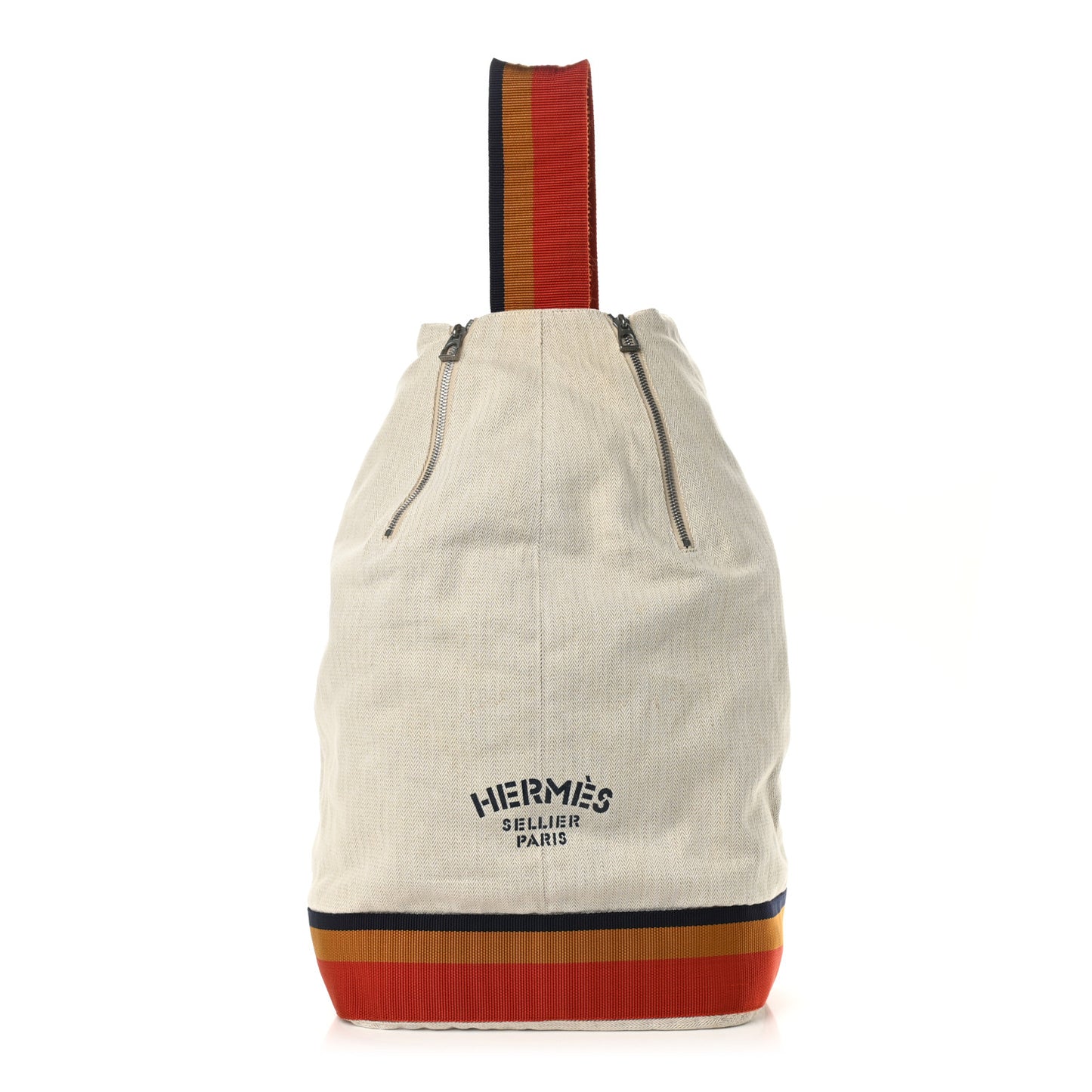 Cotton Canvas Bucket Tote Bag