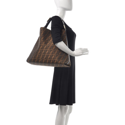 Fendi Zucca Large Hobo Tobacco 2 of 7