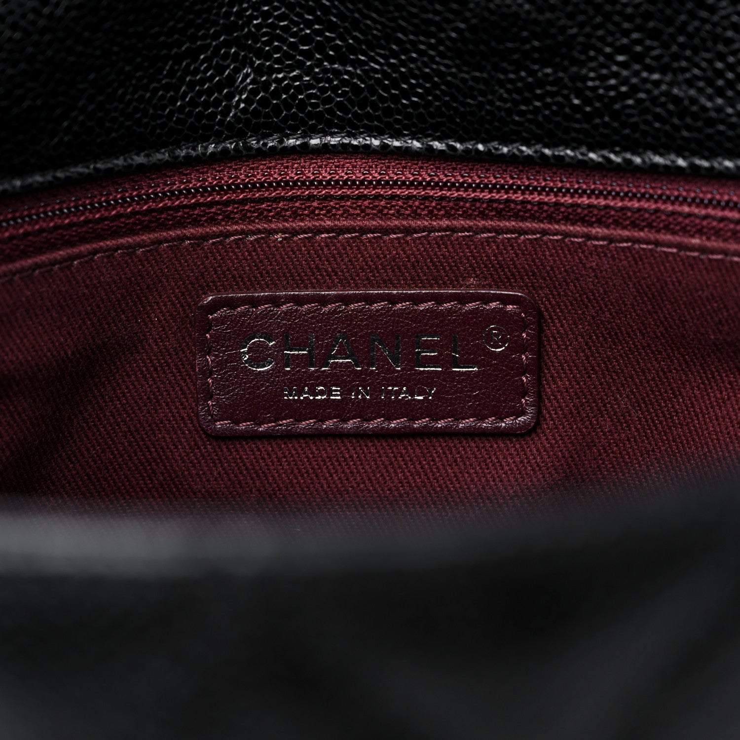 Chanel Crumpled Grained Calfskin Jumbo CC Crave Flap Black 6 of 15