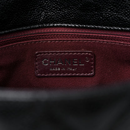 Chanel Crumpled Grained Calfskin Jumbo CC Crave Flap Black 6 of 15
