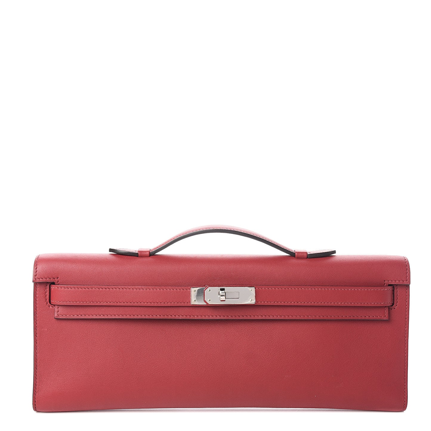 Swift Kelly Cut Clutch Pochette Rouge Grenat