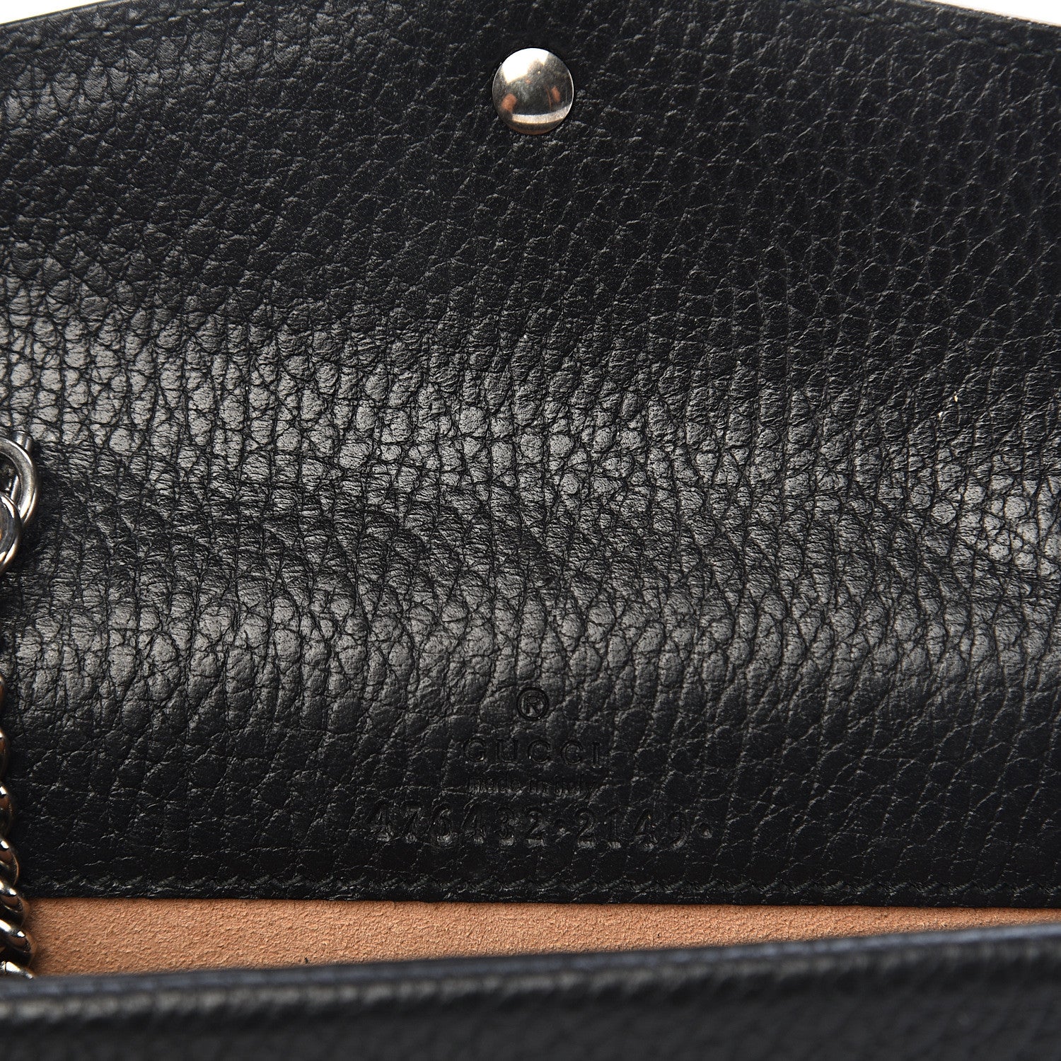 Gucci Calfskin Super Mini Dionysus Shoulder Bag Black 6 of 11