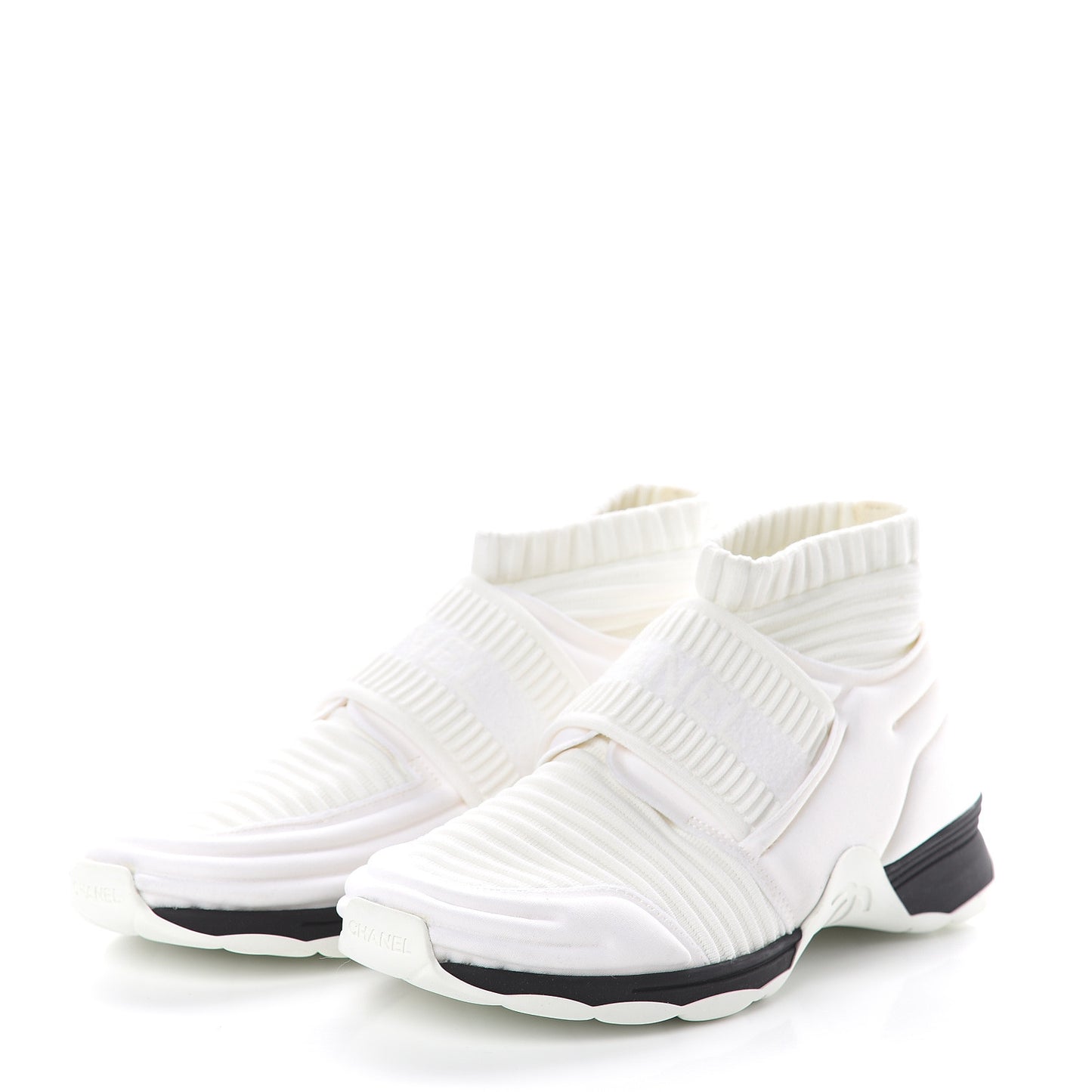 Stretch Fabric CC Sneakers 35 White
