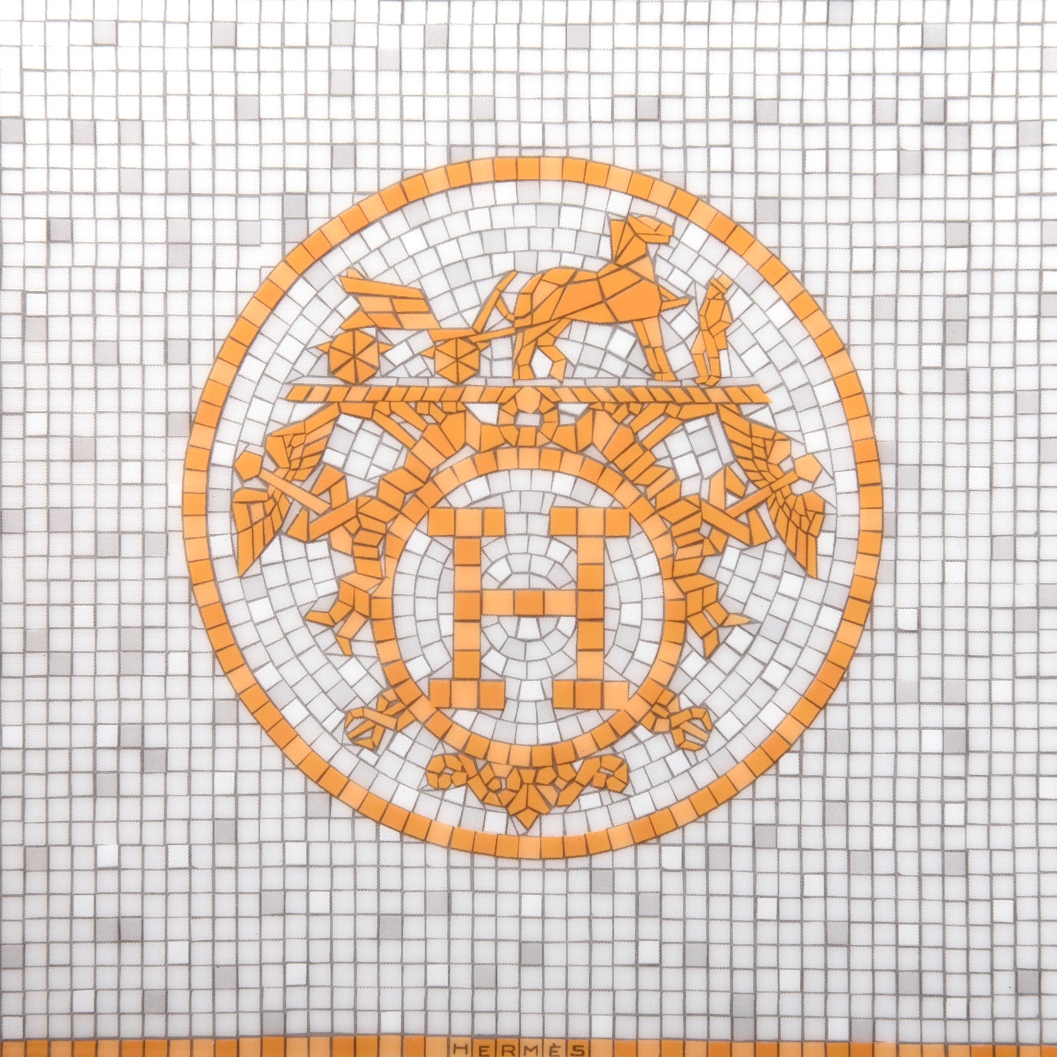 Hermes Porcelain Mosaique au 24 Sushi Plate 6 of 7