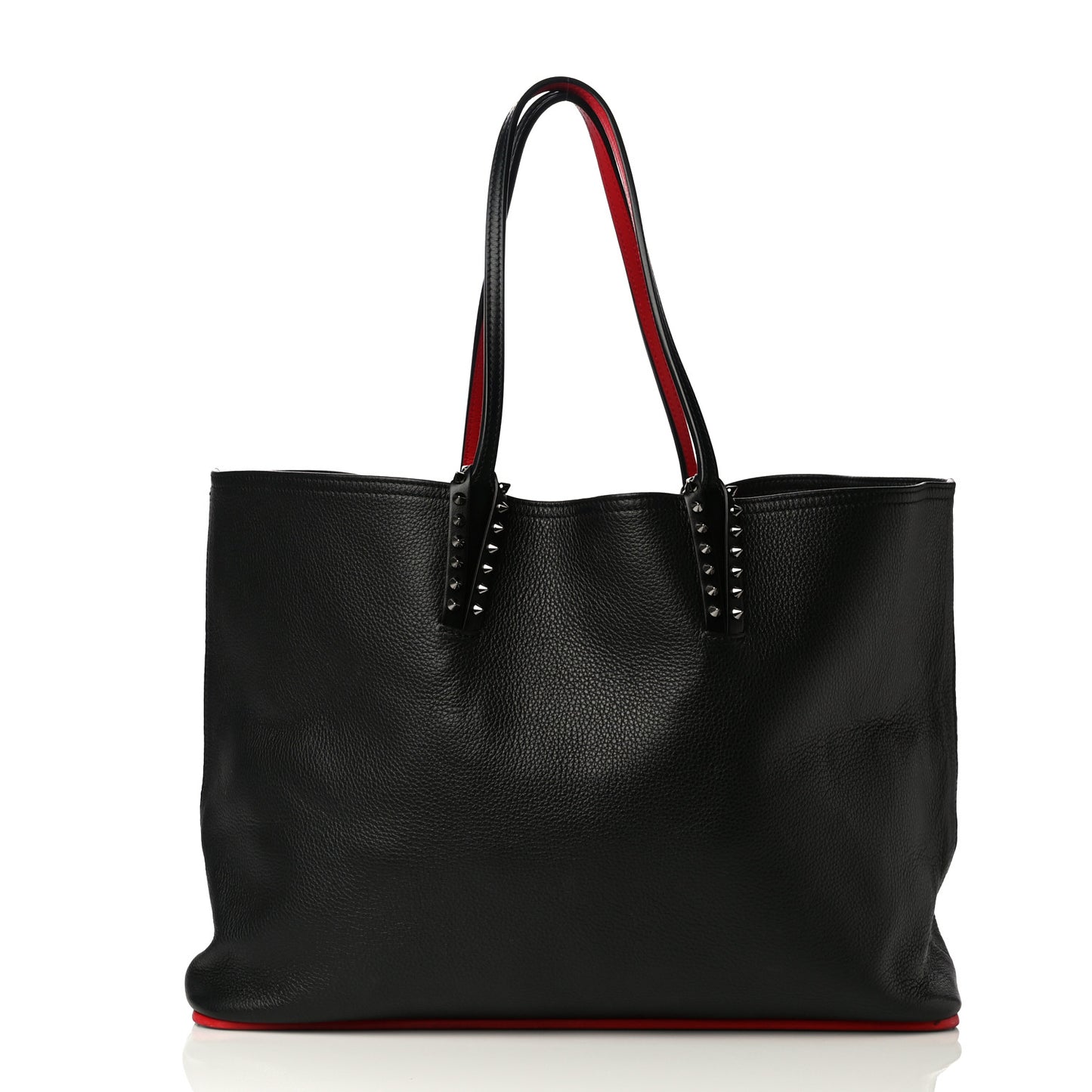 Calfskin Spikes East West Cabata Tote Black