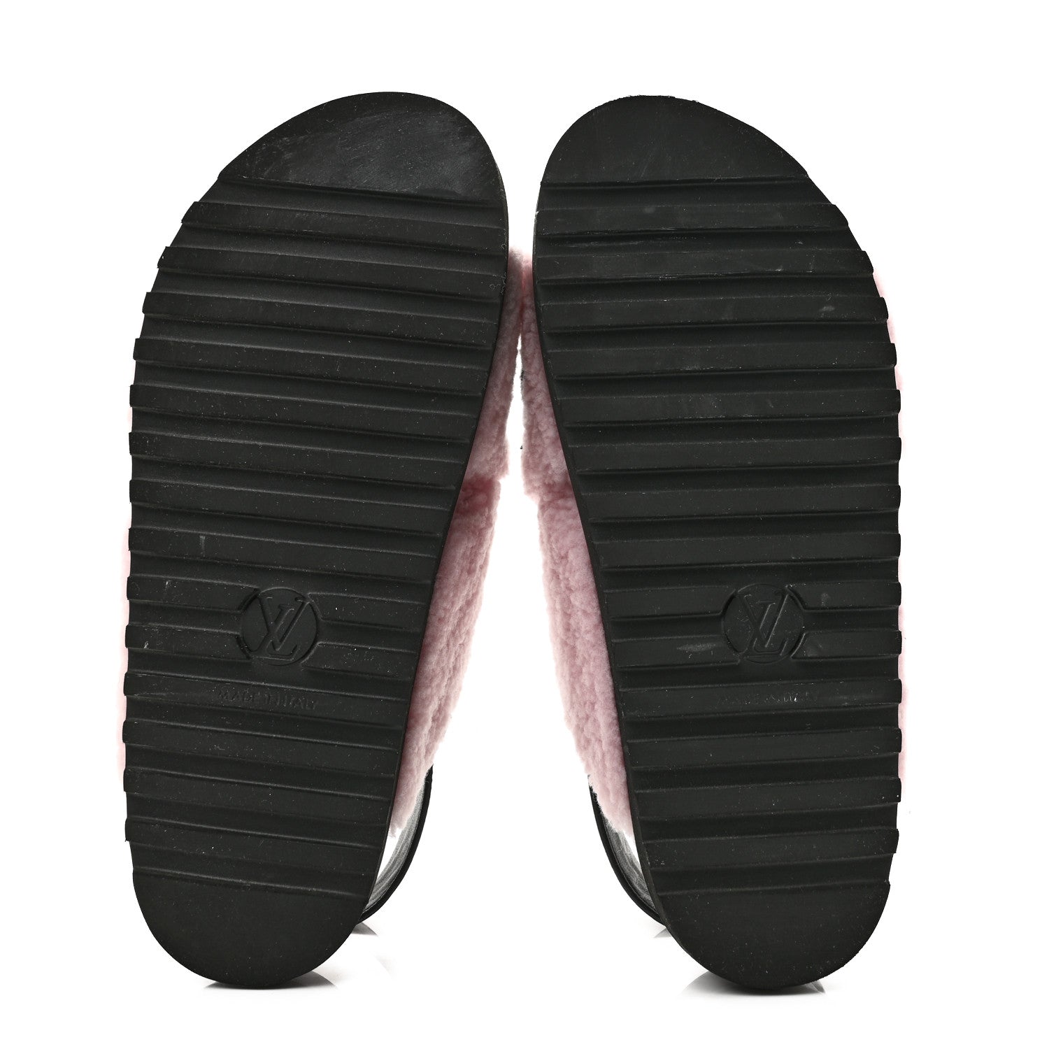 Louis Vuitton Shearling Calfskin Paseo Flat Comfort Sandal 38 Pink 6 of 10