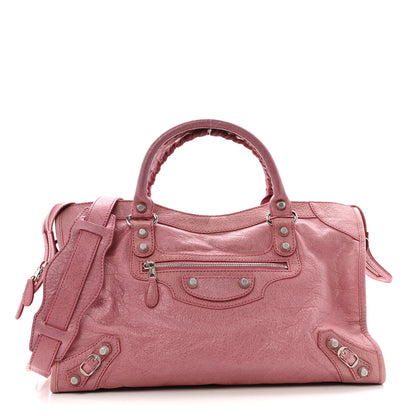 Balenciaga Agneau Giant 12 Silver Hardware City Rose Bruyere 1 of 18