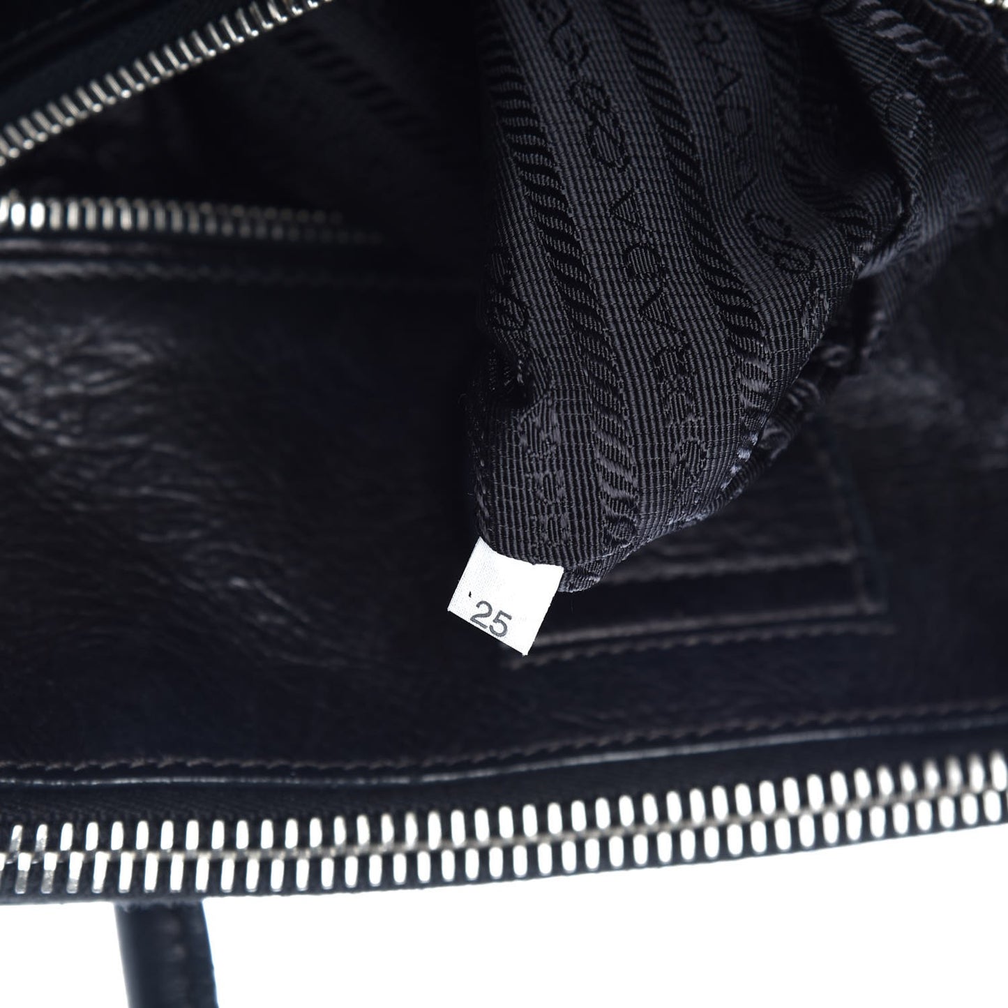 Glace Calf Twin Pocket Tote Black