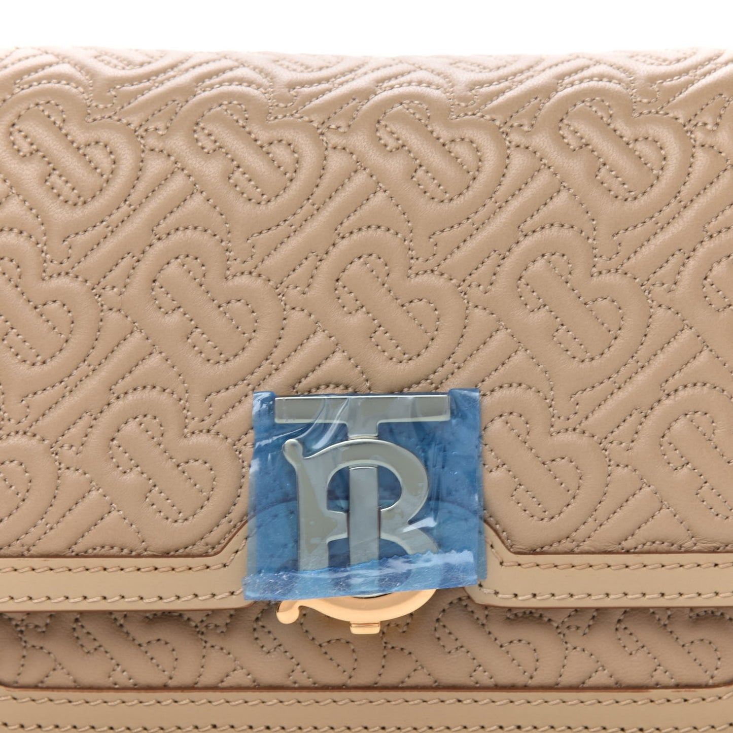 Lambskin Embossed Monogram TB Bum Bag Honey