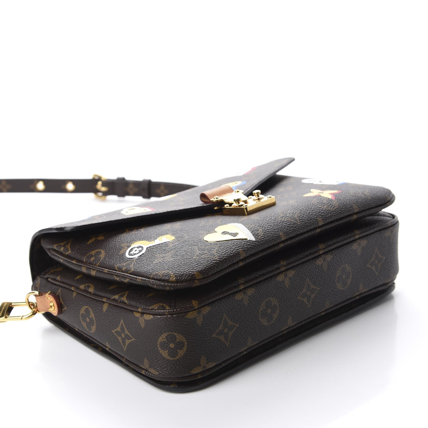 Louis Vuitton Monogram Love Lock Pochette Metis 4 of 10