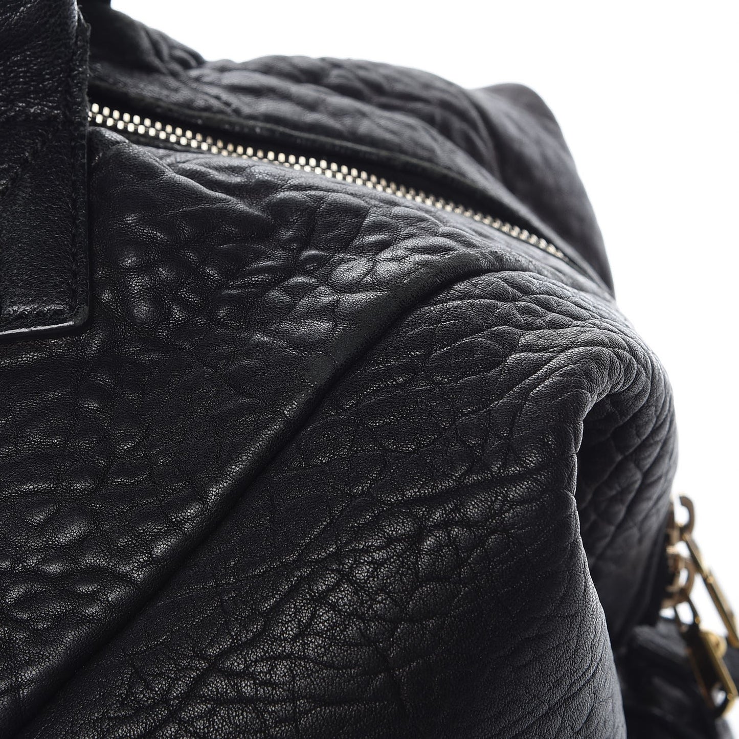 Pebbled Lambskin Medium Easy Sac Black