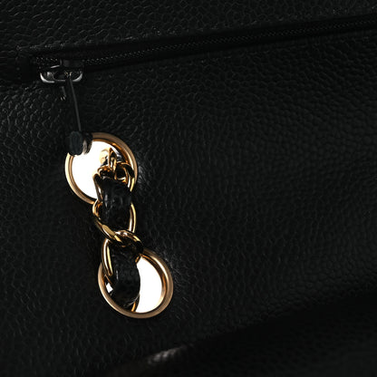 Chanel Caviar Quilted Medium Double Flap Black 13 of 15