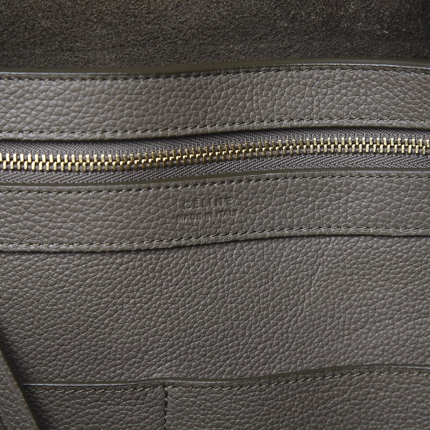 Celine Soft Grained Calfskin Small Belt Cabas Phantom Taupe 6 of 11