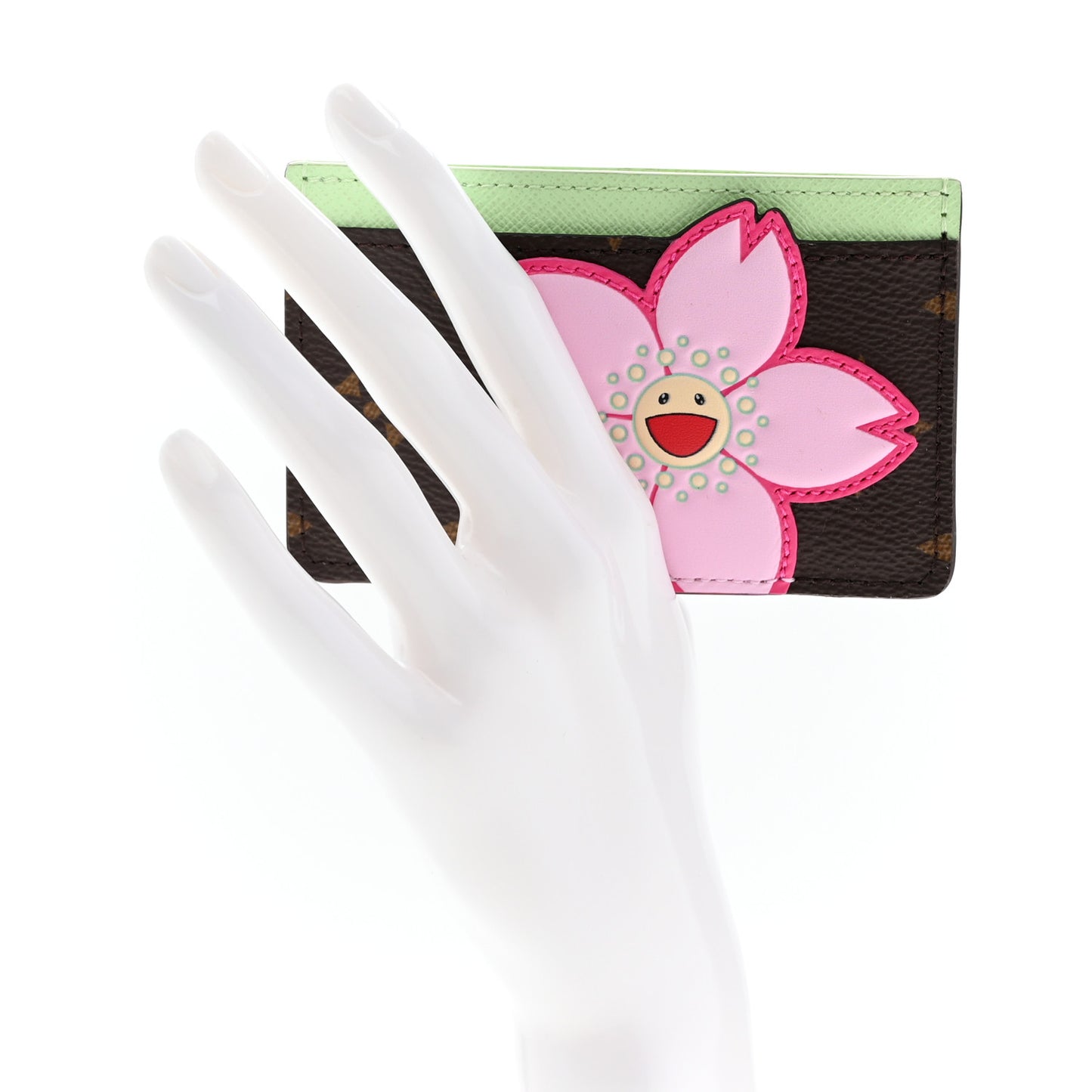 LV X TM Monogram Cherry Blossom Card Holder Sakura Brown