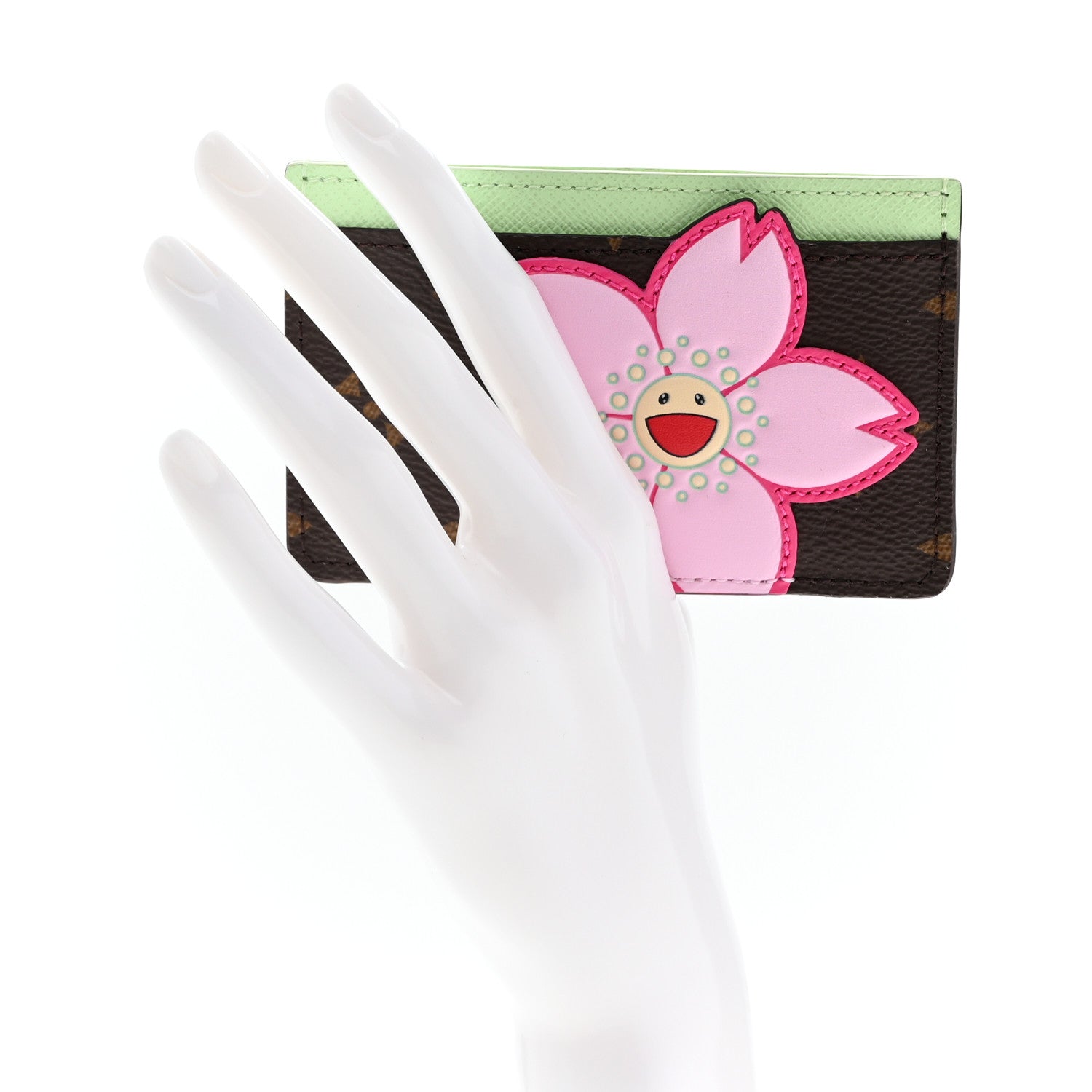 Louis Vuitton LV X TM Monogram Cherry Blossom Card Holder Sakura Brown 2 of 7