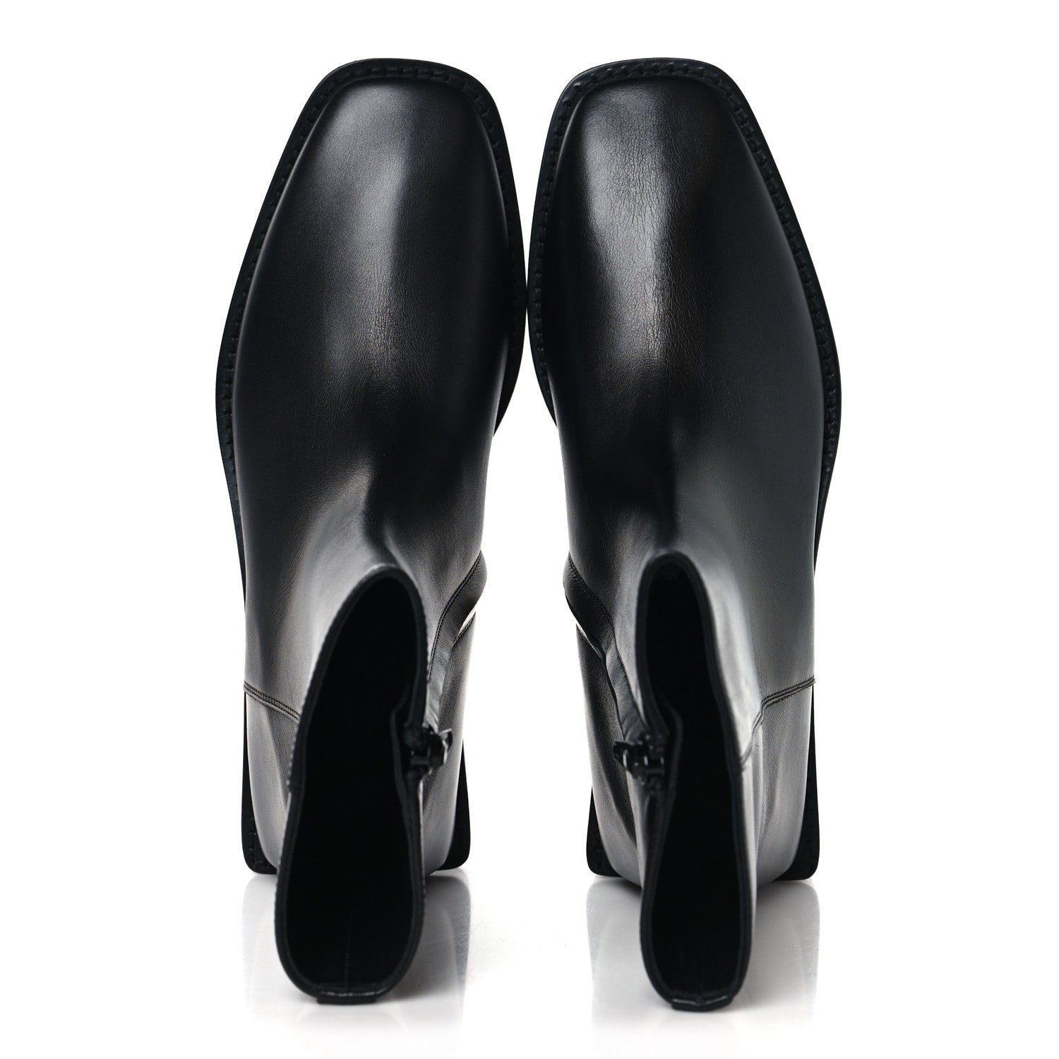 Balenciaga Calfskin Soft Rim Ankle Booties 37 Black 2 of 9