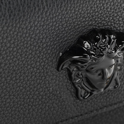 Versace Grained Calfskin Palazzo Chain Evening Bag Black 15 of 15