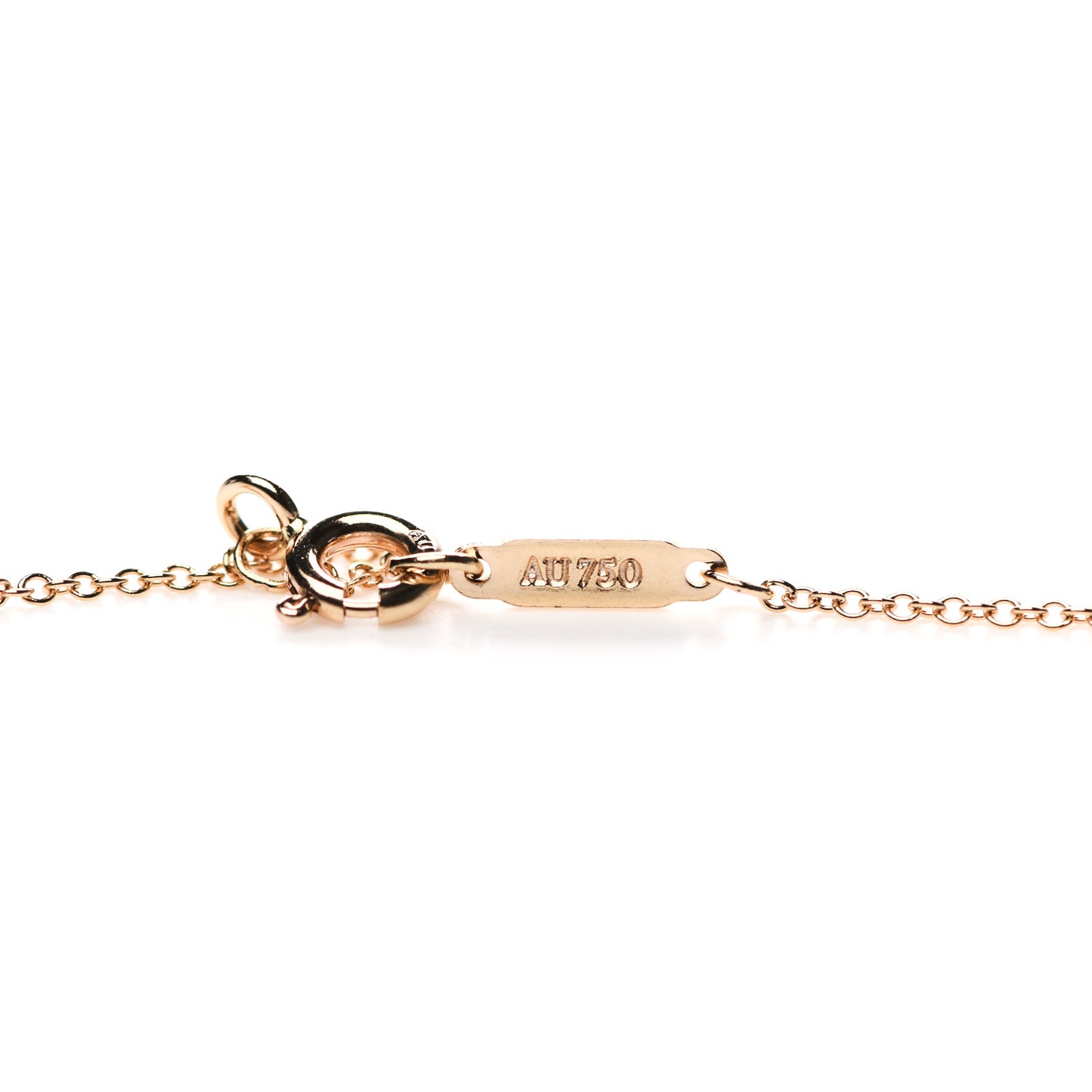 18K Rose Gold Chain Necklace 16"