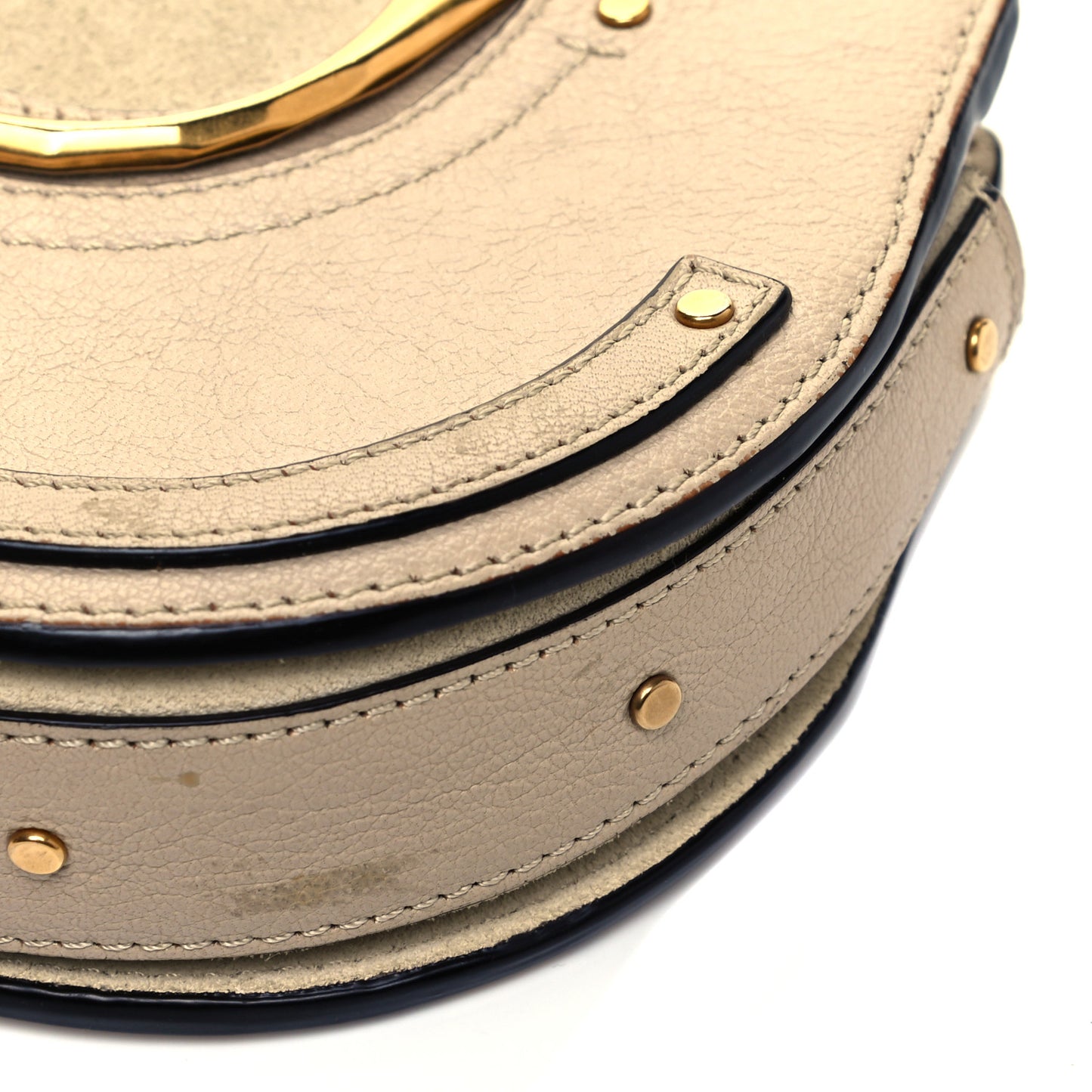 Calfskin Suede Mini Pixie Signature Belt Bag Abstract White