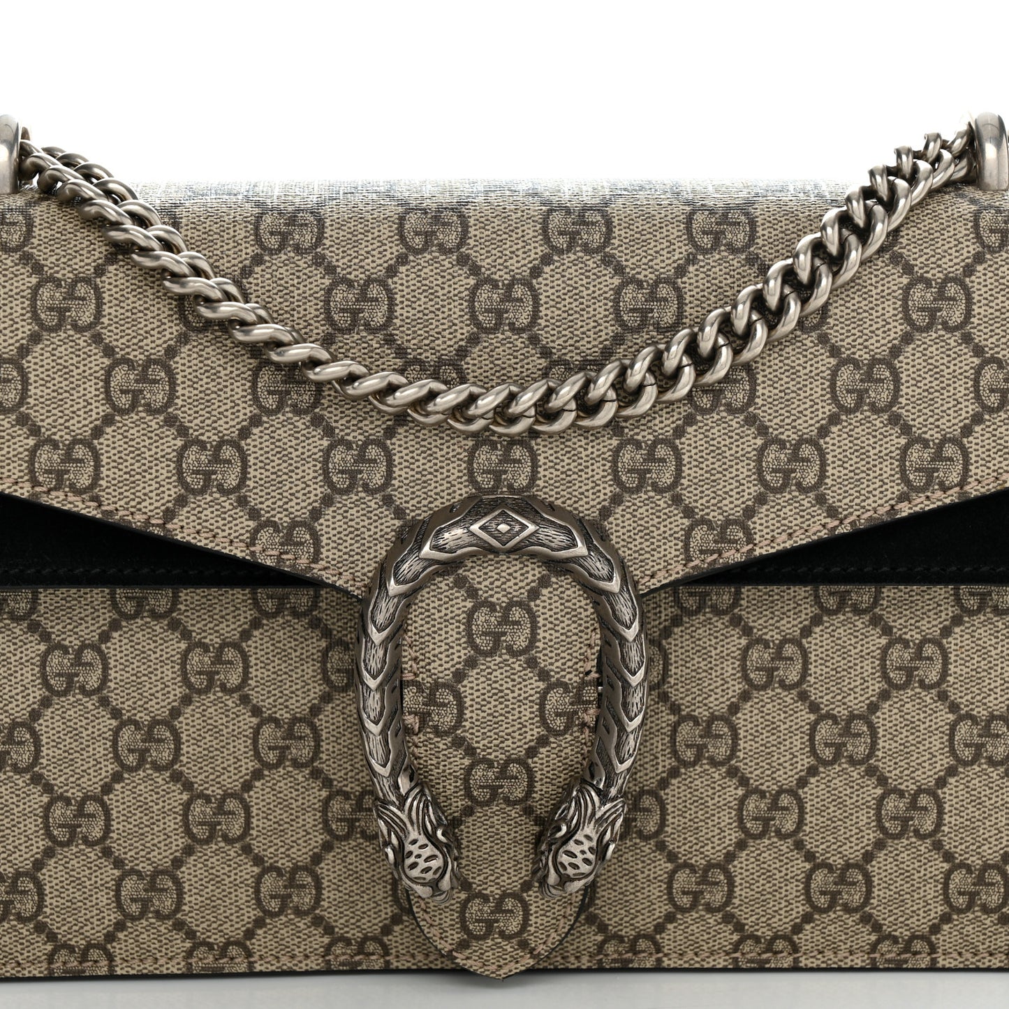 GG Supreme Monogram Small Dionysus Shoulder Bag Black