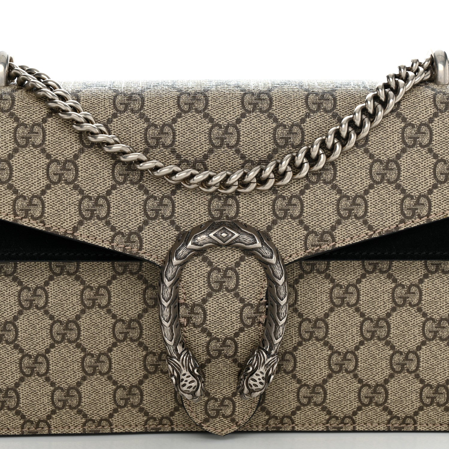 Gucci GG Supreme Monogram Small Dionysus Shoulder Bag Black 8 of 13