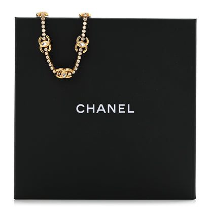 Chanel Metal Crystal CC Marquise Choker Gold 6 of 6