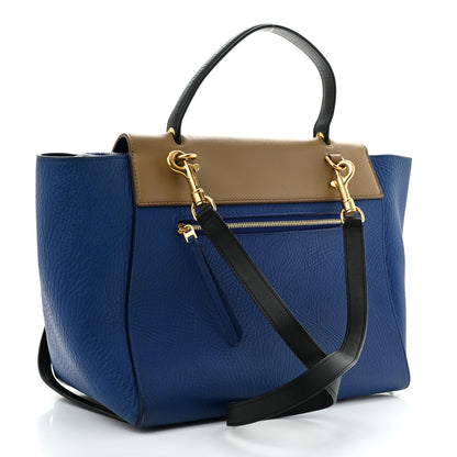 Celine Elephant Calfskin Mini Tri-Color Belt Bag Indigo 3 of 16