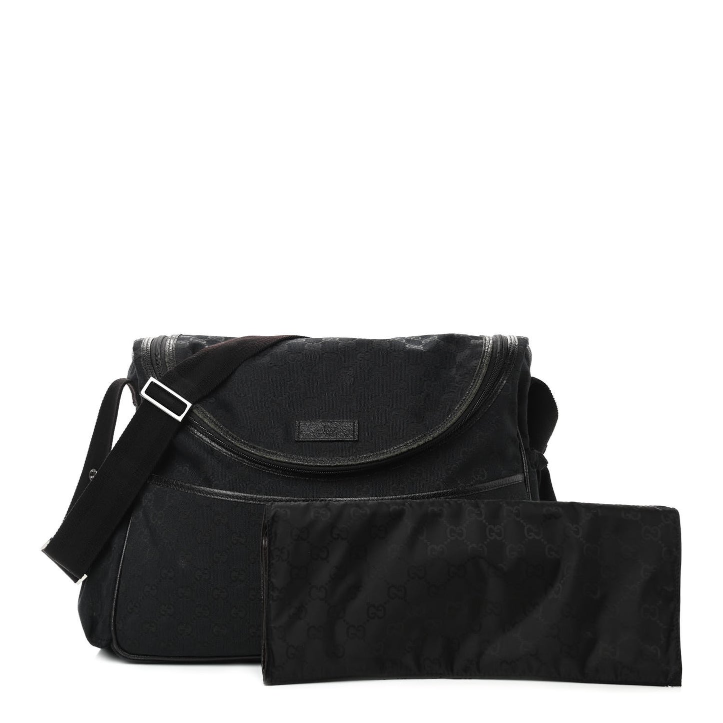 Monogram Large Diaper Bag Black