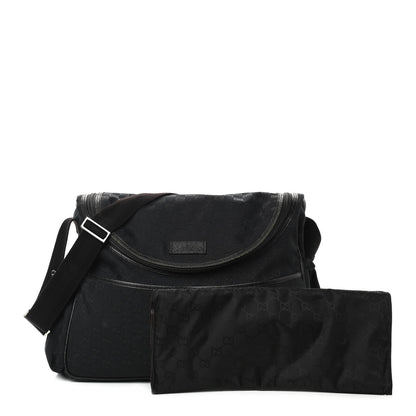 Gucci Monogram Large Diaper Bag Black 1 of 14