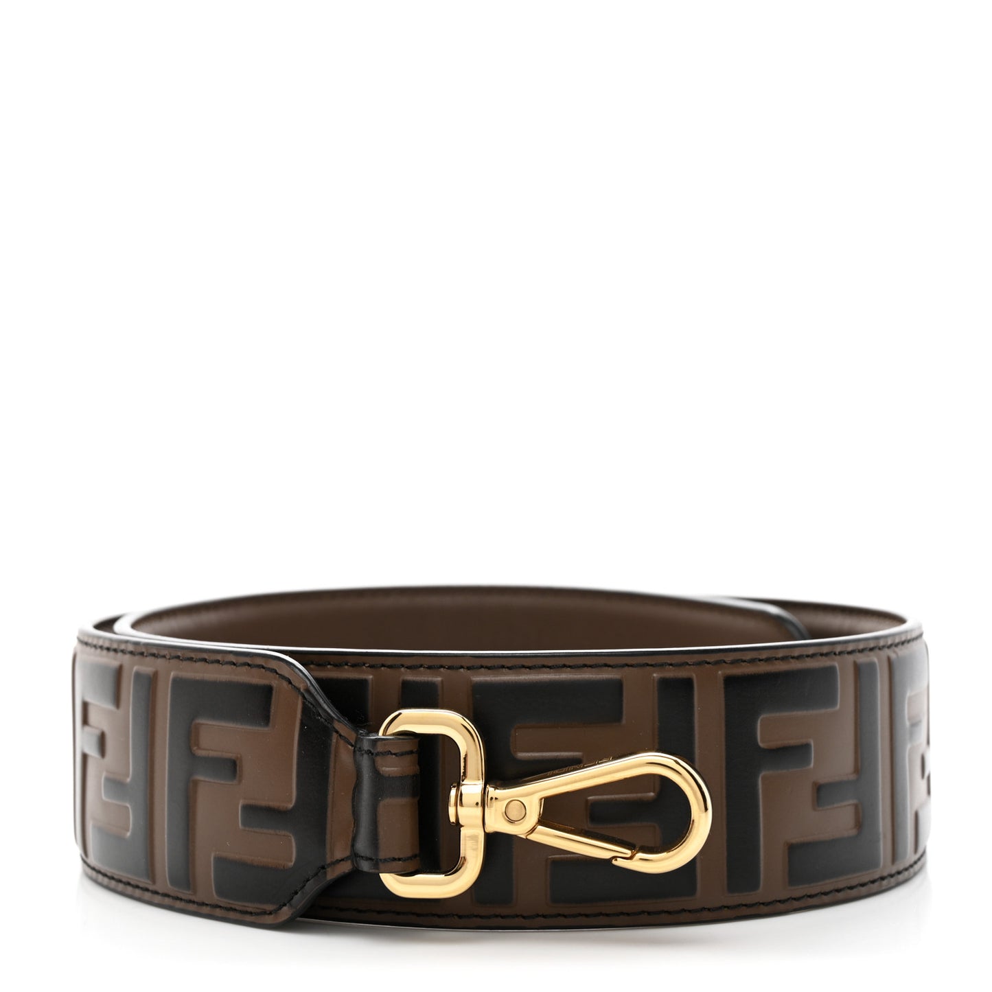 Vitello Century Bi-Color FF 1974 Embossed Strap You Maya Black