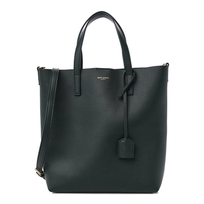 Saint Laurent Calfskin Toy Shopping Tote Dark Green 1 of 10