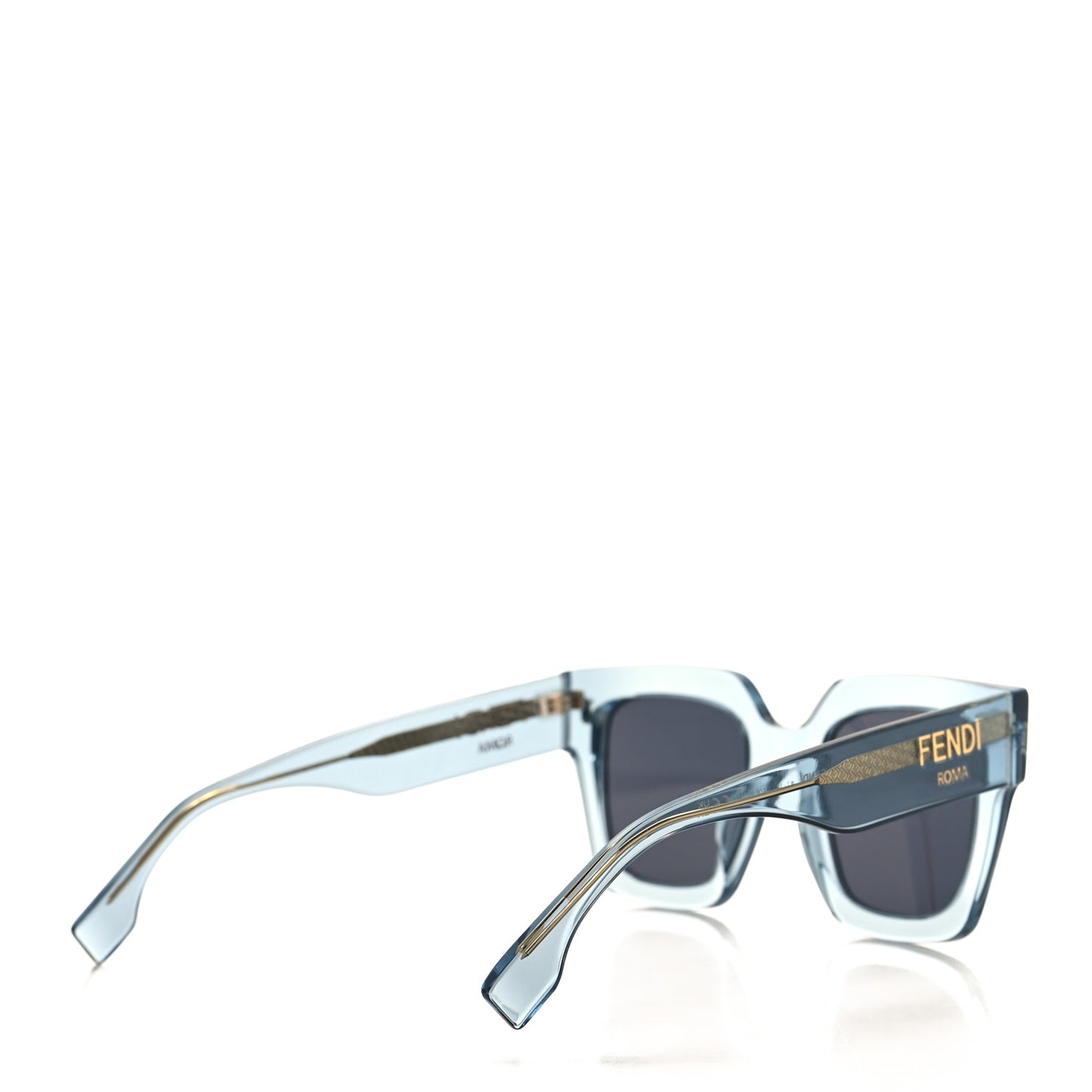 Acetate Fendi Roma Square Sunglasses FE401001I Blue