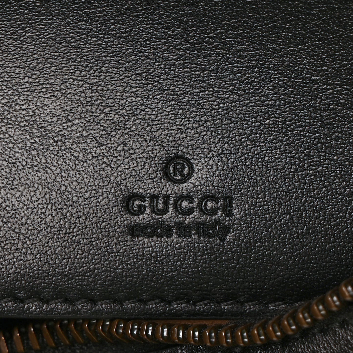 Calfskin Matelasse Chevron Mini GG Marmont Half Moon Hobo Black