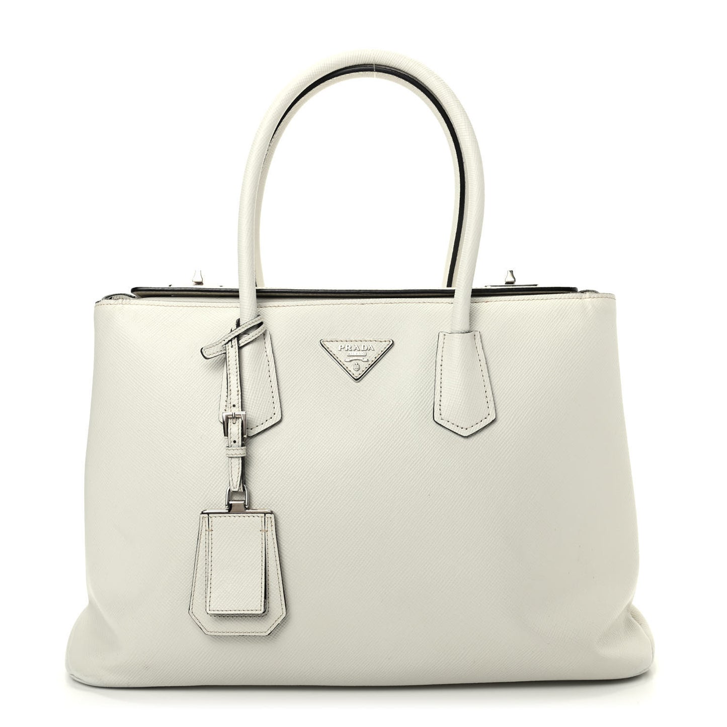 Saffiano Cuir Twin Tote Talco