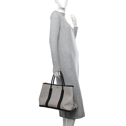 Hermes Buffle Skipper Toile Garden Party 36 MM Tote Black 2 of 12