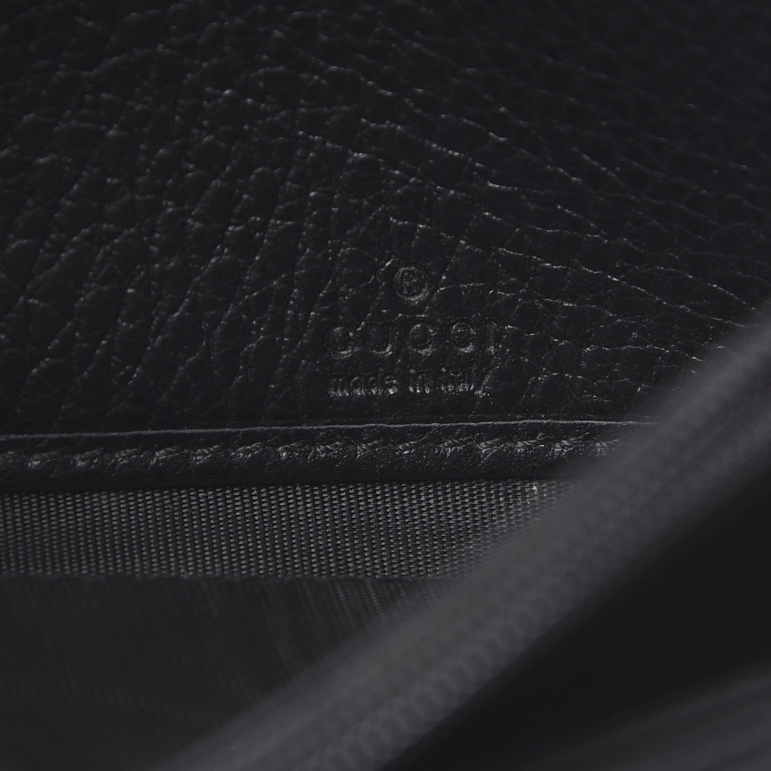 Gucci Dollar Calfskin Swing Continental Wallet Black 5 of 8
