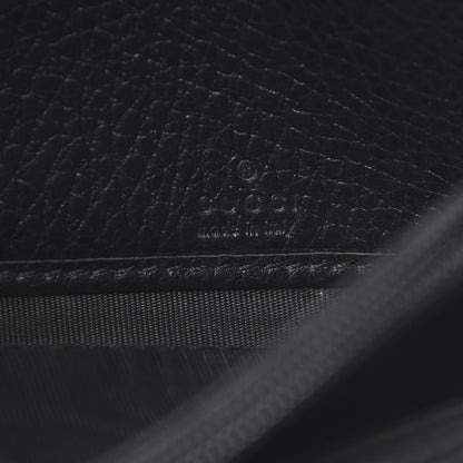 Gucci Dollar Calfskin Swing Continental Wallet Black 5 of 8