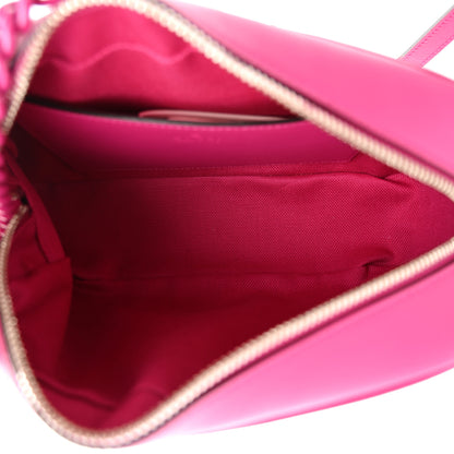 Gucci Calfskin Matelasse Monochrome Small GG Marmont Chain Shoulder Bag Classic Fuxia 5 of 11