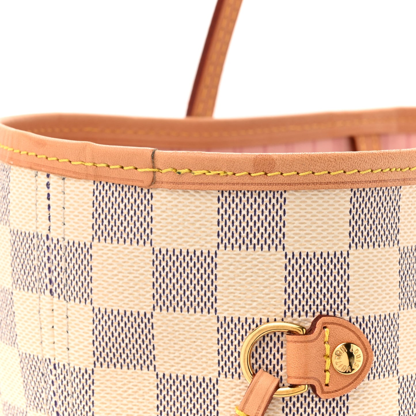 Damier Azur Neo Neverfull MM Rose Ballerine