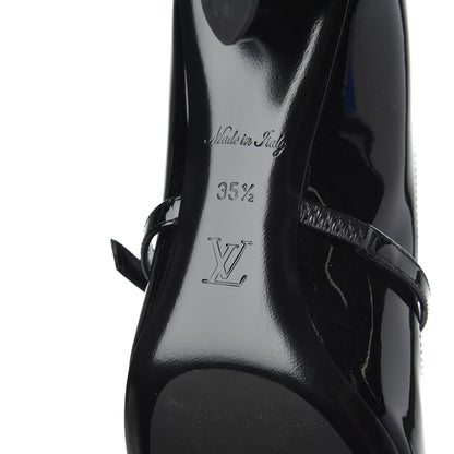Louis Vuitton Patent Uniformes Silhouette 40mm Pumps 36.5 Black 7 of 9